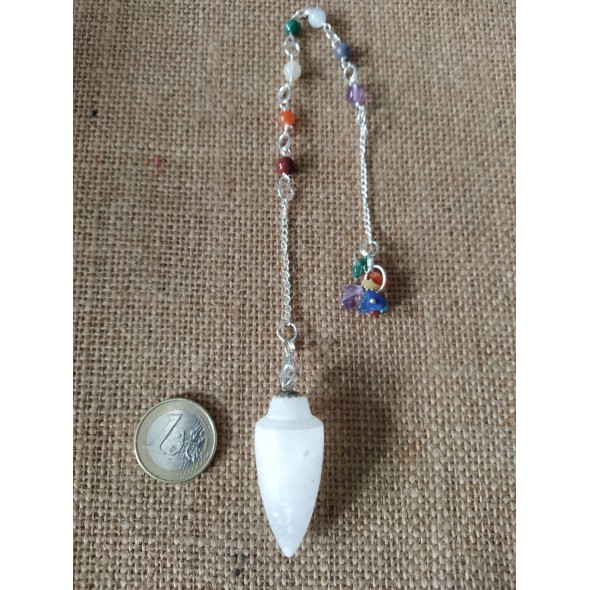 Pendolo con catenella dei 7 chakra